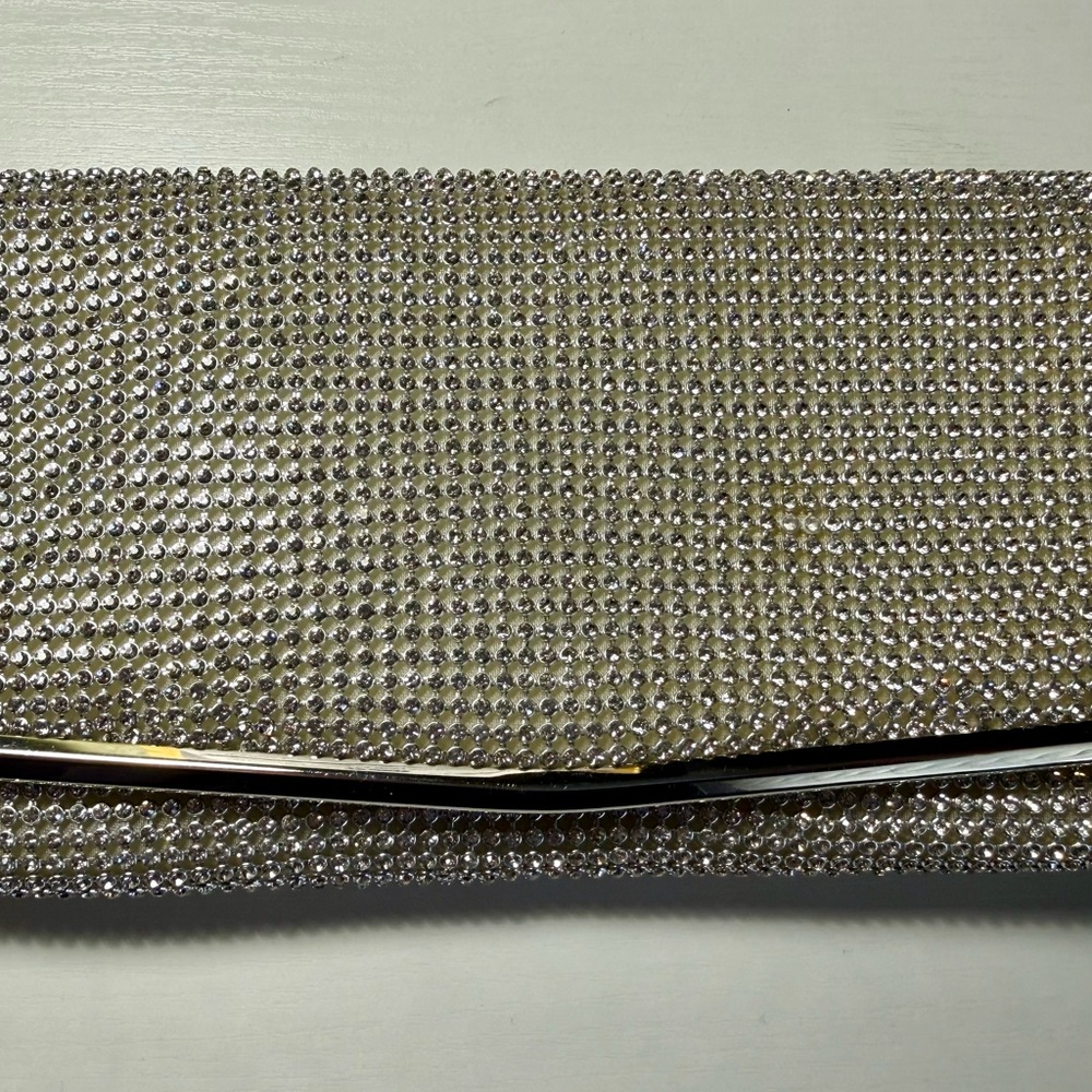 Elegant Silver Clutch Bag